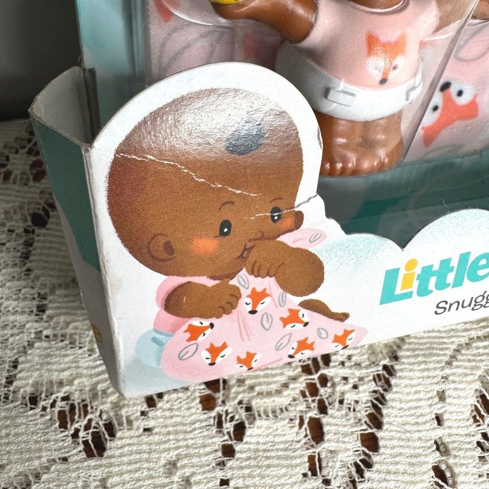 Fisher Price Little People Snuggle Twins Baby Figures Fox Blankets GKP69 New - Picture 3 of 6